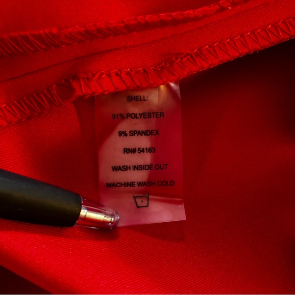 Calvin Klein Sz 8 Red Sleeveless Embellished Scuba Sheath Party Dress - Picture 10 of 11